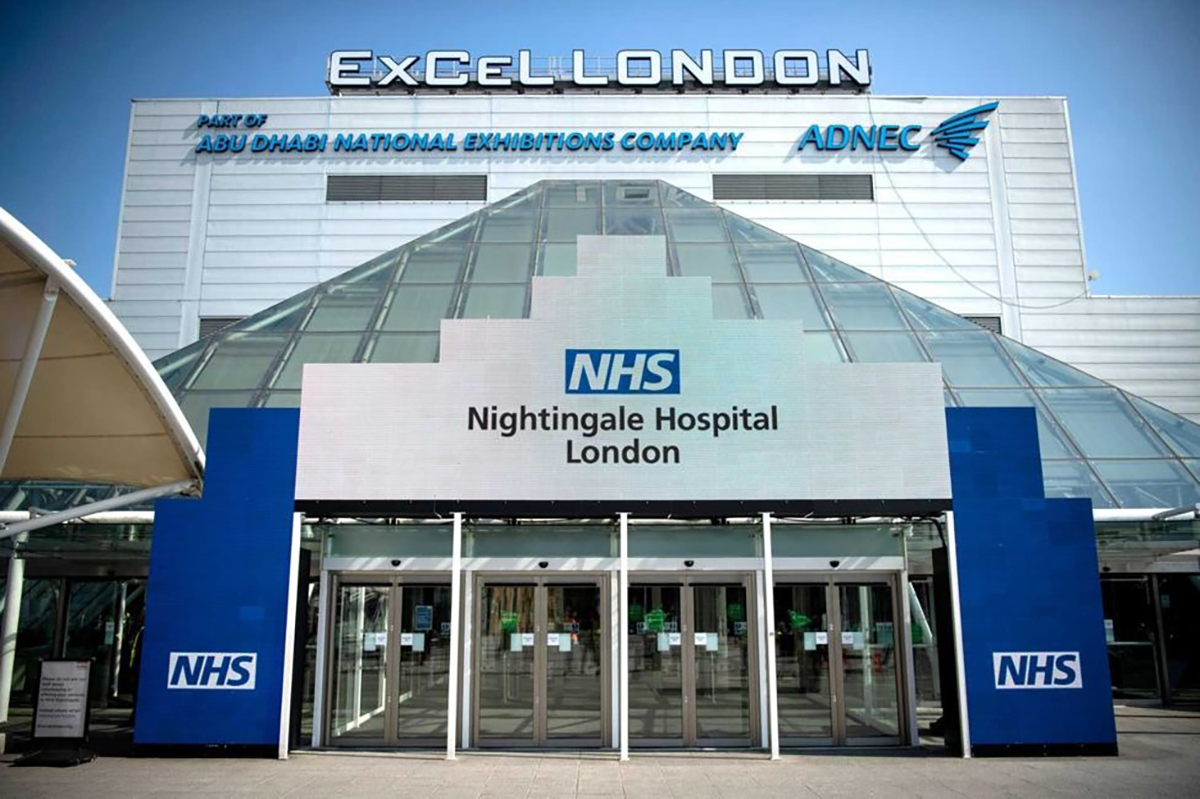 NHS Nightingale Hospital London - Emergency Vehicle Bay Marking